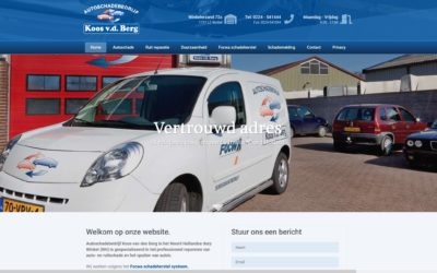 Website update Autoschadebedrijf Koos vd Berg