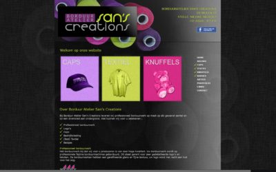 Website restyling voor Borduur Atelier San’s Creations