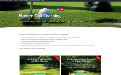 Website voor Modern Golf Coaching