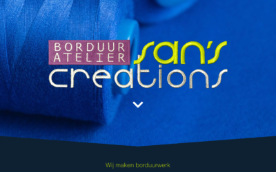 Website voor Borduuratelier San’s Creations